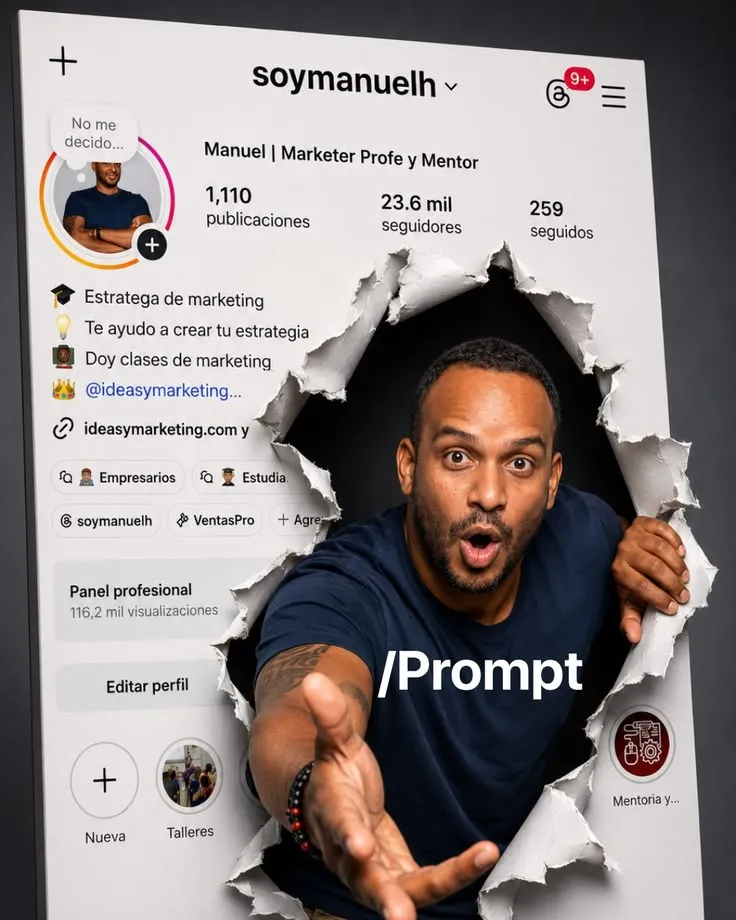 Exemplo de perfil nas redes sociais 3